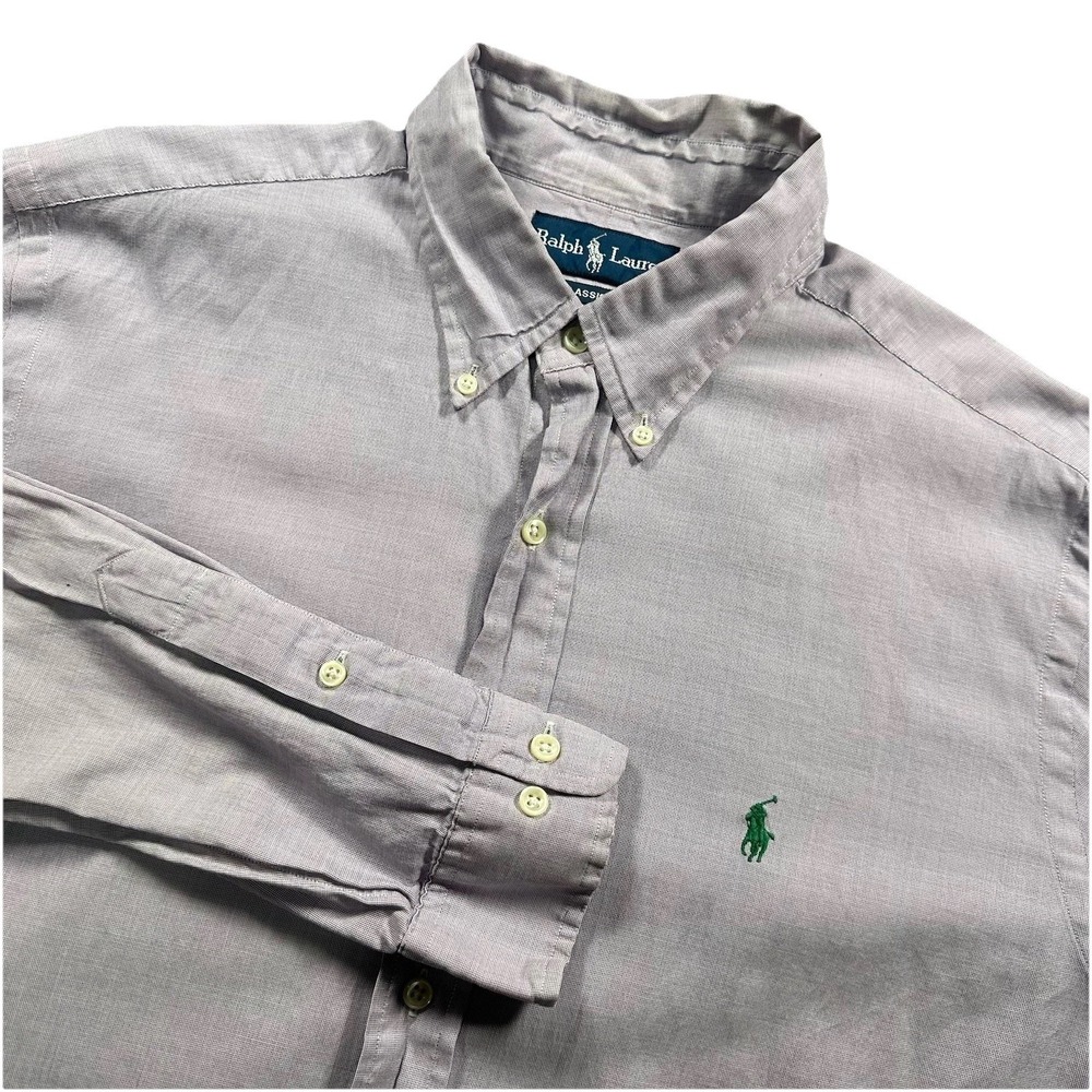 Polo Ralph Lauren Classic Fit Button Down Shirt Men's LARGE  Long Sleeve